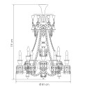 Люстра на 12 свечей (длинный) 111 x 81см коллекции Zenith Noir бренда Baccarat