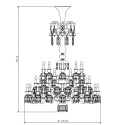 Люстра на 48 свечей 197 x 140см коллекции Zenith Flou бренда Baccarat