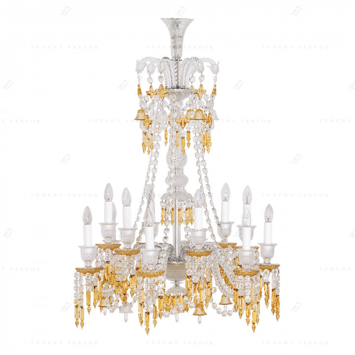 Люстра на 12 свечей (длинный) 111 x 81см коллекции Zenith Charleston бренда Baccarat