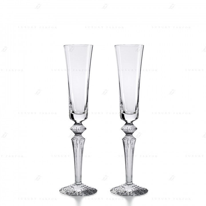 Флюте для шампанского, 2шт. 170мл коллекции Mille Nuits бренда Baccarat