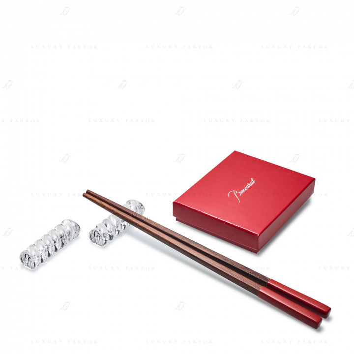 Палочки для суши с подставкой, 2шт. 6см коллекции Bambou Torsade бренда Baccarat