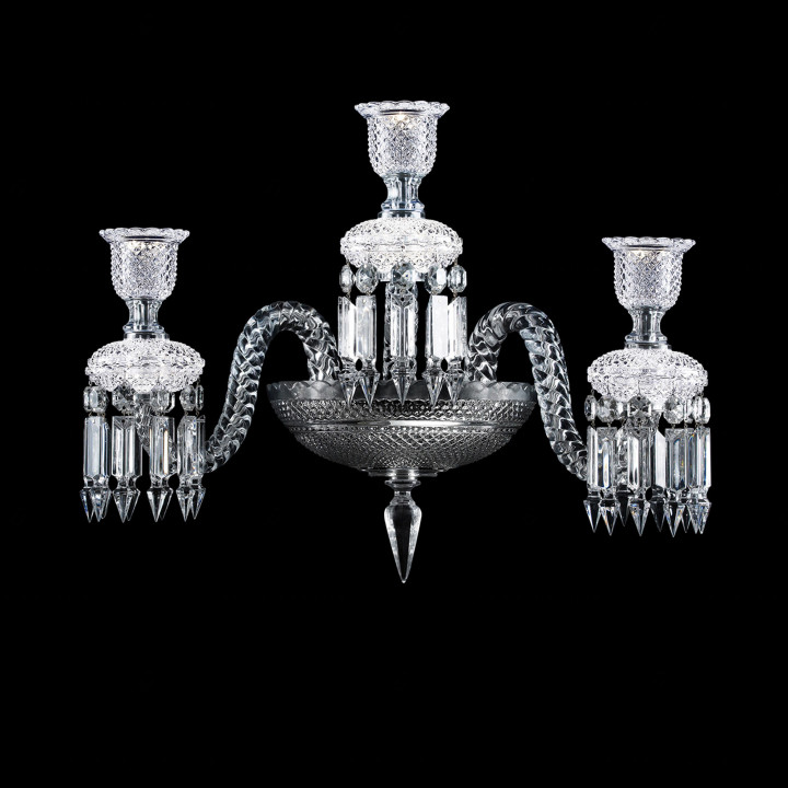 Бра, настенный светильник на 3 ламп 40 x 31 x 53см коллекции Zenith Comete бренда Baccarat