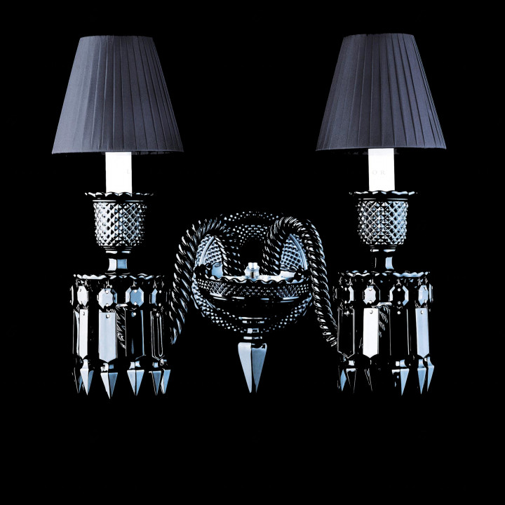 Бра, настенный светильник на 2 ламп 37 x 31 x 42см коллекции Zenith Noir бренда Baccarat