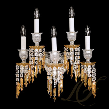 Бра, настенный светильник на 5 ламп 56 x 38 x 50см коллекции Zenith Charleston бренда Baccarat