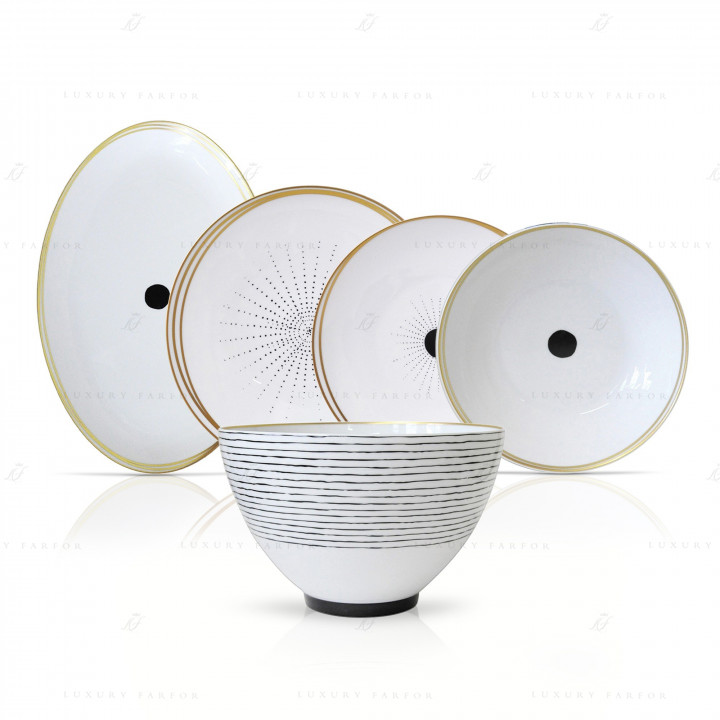 Столовый сервиз на 6 персон коллекции Aboro бренда Bernardaud