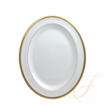 Блюдо овальное 38см коллекции Athena Or бренда Bernardaud