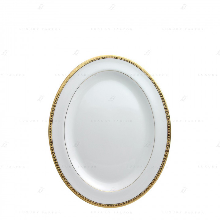 Блюдо овальное 33см коллекции Athena Or бренда Bernardaud
