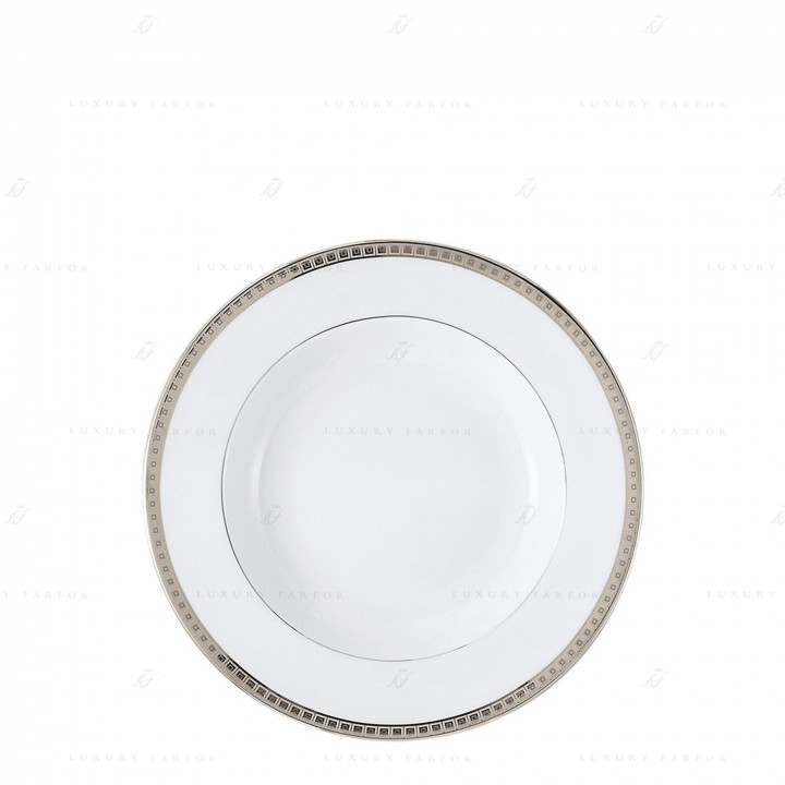 Тарелка суповая 22,5см коллекции Athena Platine бренда Bernardaud