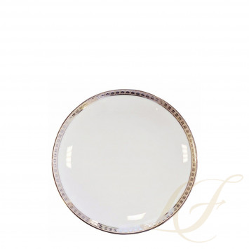 Тарелка десертная 19см коллекции Athena Platine бренда Bernardaud