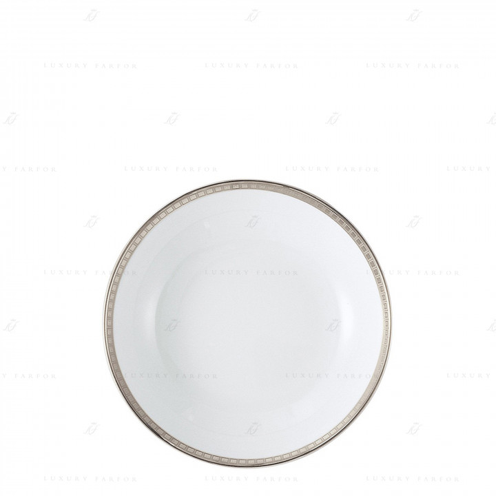 Тарелка суповая 19см коллекции Athena Platine бренда Bernardaud