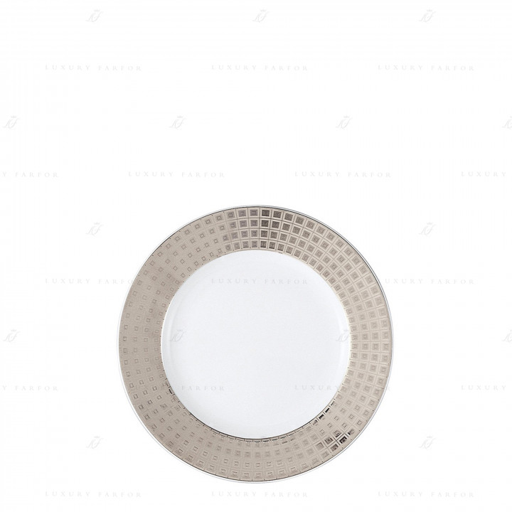 Тарелка десертная 16см коллекции Athena Platine бренда Bernardaud