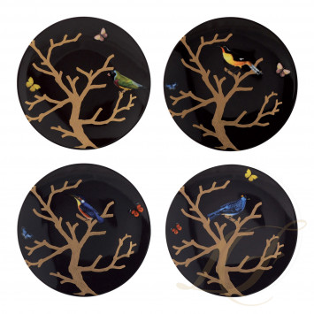 Тарелка закусочная 21см, 4шт. коллекции Aux Oiseaux 