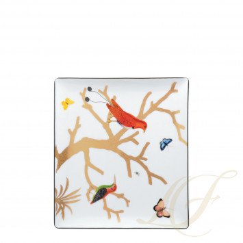 Чаша прямоугольная 22x19,5см коллекции Aux Oiseaux бренда Bernardaud