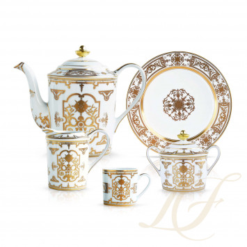 Кофейный сервиз на 6 персон коллекции Aux Rois Or бренда Bernardaud