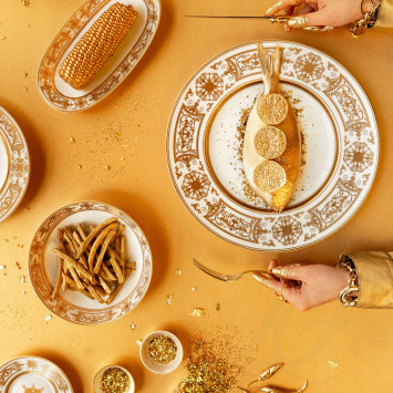 Столовый сервиз на 6 персон коллекции Aux Rois Or бренда Bernardaud