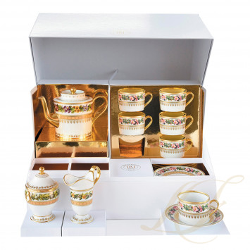 Чайный сервиз на 6 персон 15 предметов коллекции Botanique бренда Bernardaud