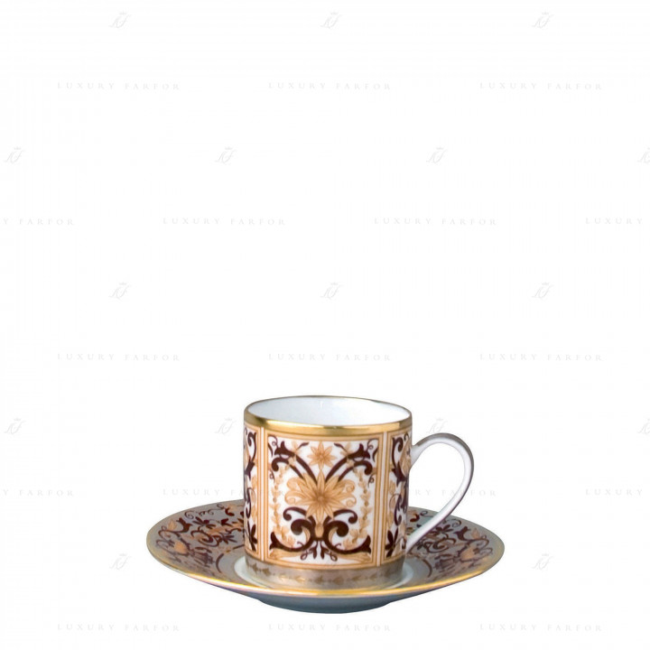 Чашка эспрессо с блюдцем 80мл коллекции Boulle (Лимитированная серия на 1000 пред.) бренда Bernardaud