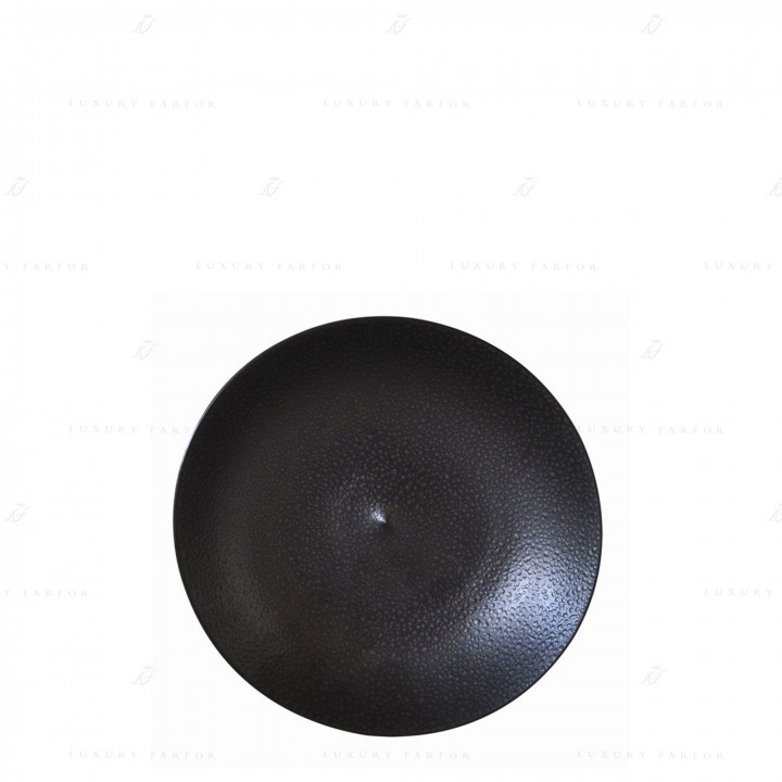 Тарелка десертная 16см коллекции Bulle Sable Noir бренда Bernardaud