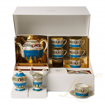 Чайный сервиз на 6 персон 15 предметов коллекции Catherine II бренда Bernardaud