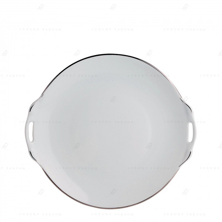 Блюдо для пирога с ручками 27см коллекции Cristal бренда Bernardaud