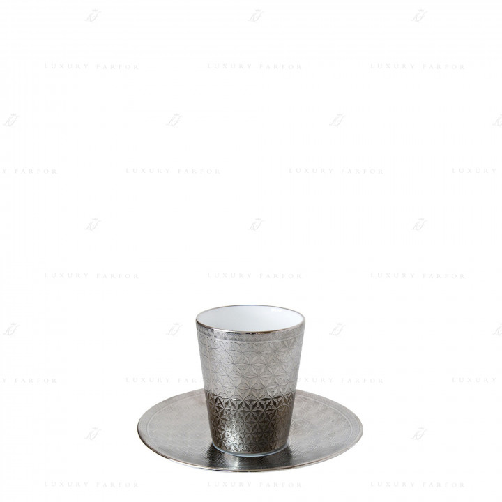 Чашка эспрессо без ручки с блюдцем 70мл, 2шт. коллекции Divine бренда Bernardaud