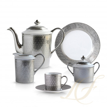 Кофейный сервиз на 6 персон коллекции Divine бренда Bernardaud