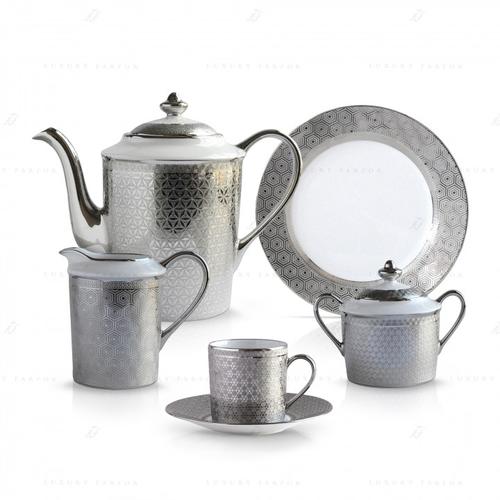 Кофейный сервиз на 6 персон коллекции Divine бренда Bernardaud