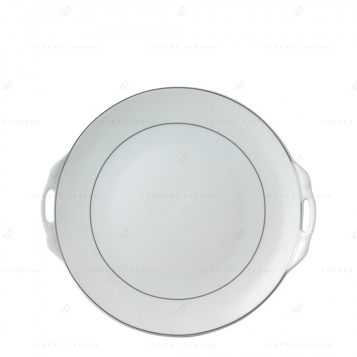 Блюдо для пирога с ручками 27см коллекции Dune бренда Bernardaud