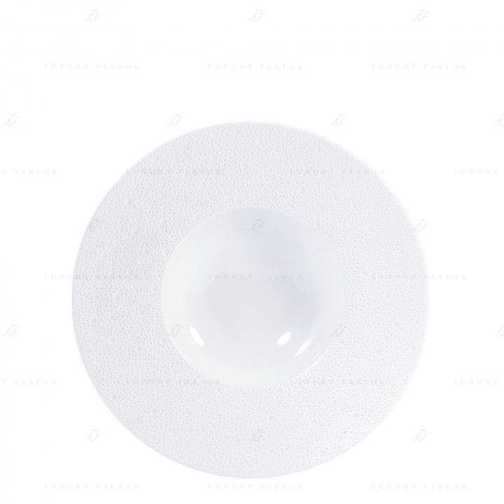 Тарелка суповая 27см коллекции Ecume Blanc бренда Bernardaud