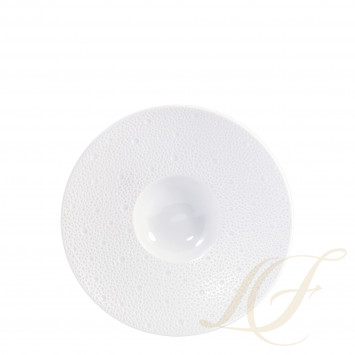 Тарелка гурман 23см коллекции Ecume Blanc бренда Bernardaud