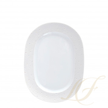Блюдо овальное 30см коллекции Ecume Pearl бренда Bernardaud