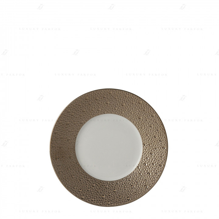 Тарелка десертная 16см коллекции Ecume Platine бренда Bernardaud