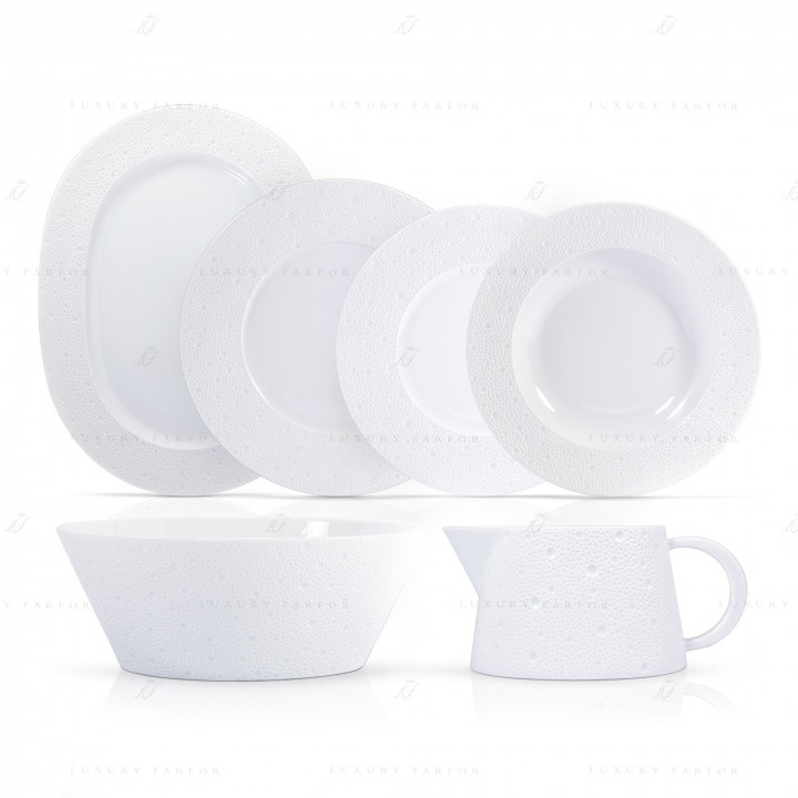 Столовый сервиз на 6 персон коллекции Ecume бренда Bernardaud