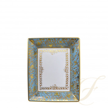 Блюдо прямоугольное 20x16см коллекции Eden Turquoise бренда Bernardaud