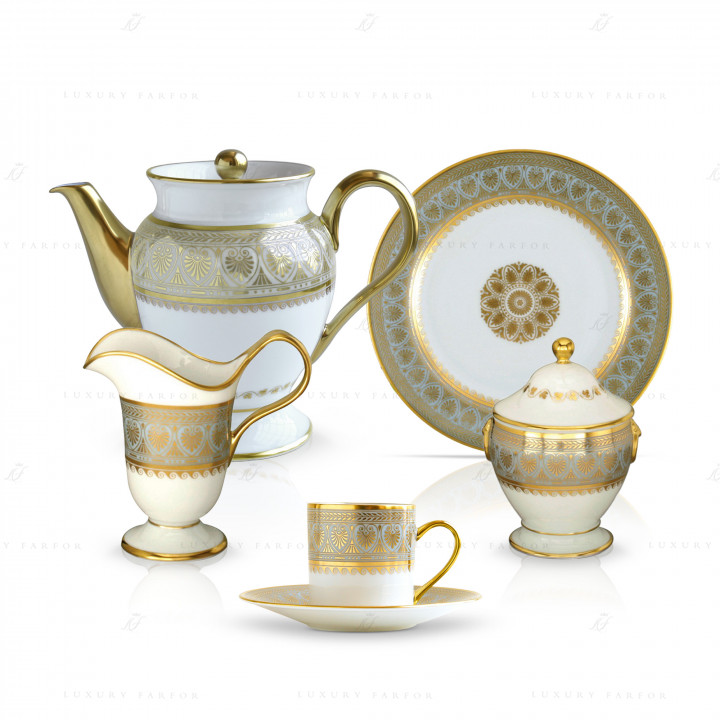 Кофейный сервиз на 6 персон коллекции Elysee бренда Bernardaud