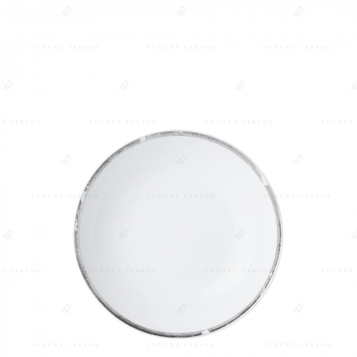 Тарелка суповая 19см коллекции Feuille D'Argent бренда Bernardaud