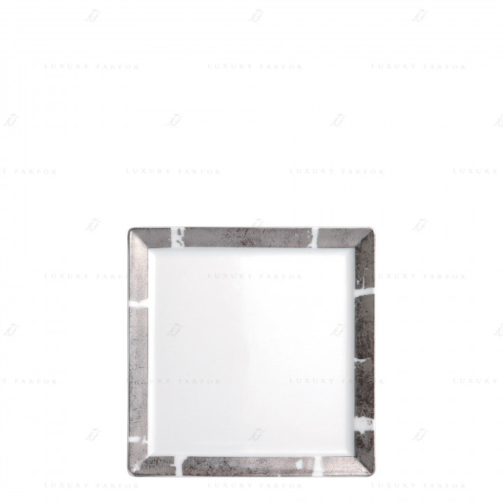 Тарелка десертная 13см коллекции Feuille D'Argent бренда Bernardaud