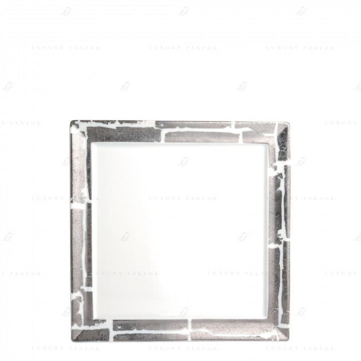 Тарелка закусочная 21см коллекции Feuille D'Argent бренда Bernardaud
