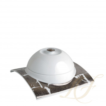 Тарелка суповая 21см коллекции Feuille D'Argent бренда Bernardaud