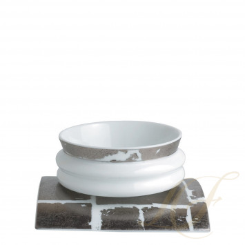 Чашка чайная с блюдцем 170мл коллекции Feuille D'Argent бренда Bernardaud