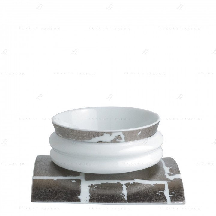 Чашка чайная с блюдцем 170мл коллекции Feuille D'Argent бренда Bernardaud