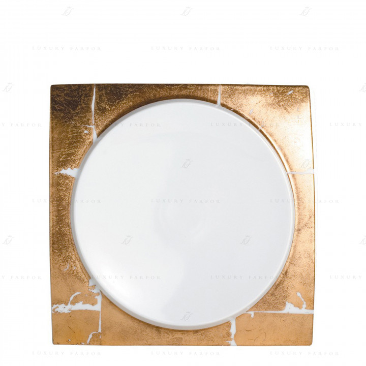 Тарелка главная 27см коллекции Feuille D'Or бренда Bernardaud