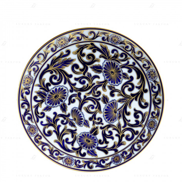 Блюдо круглое 36см коллекции Florisse Bleu (Лимитированная серия на 250 пред.) бренда Bernardaud