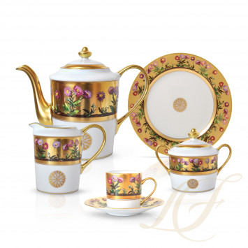Кофейный сервиз на 6 персон коллекции Heloise бренда Bernardaud