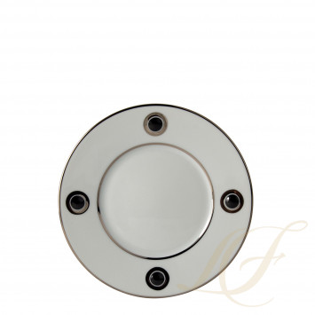 Тарелка закусочная 21см коллекции Ithaque Platine бренда Bernardaud