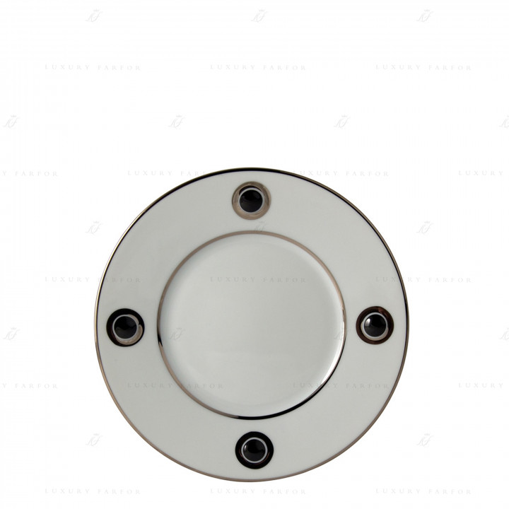 Тарелка закусочная 21см коллекции Ithaque Platine бренда Bernardaud