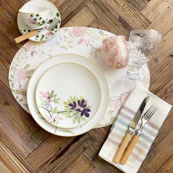 Столовый сервиз на 6 персон коллекции Jardin Indien бренда Bernardaud