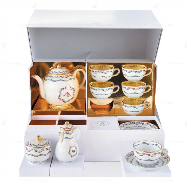 Сервиз чайный на 6 персон 15 предметов коллекции Le Gobelet du Roy бренда Bernardaud