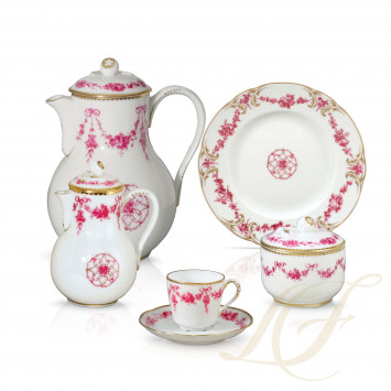 Кофейный сервиз на 6 персон коллекции Louis XV бренда Bernardaud