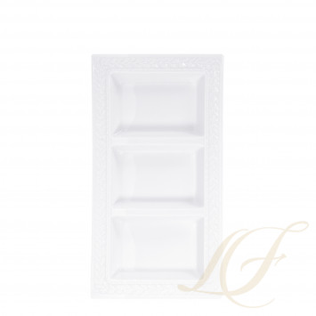 Блюдо (3-х секционное) 32,5x17,5см коллекции Louvre бренда Bernardaud